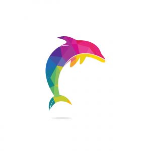 Dolphin vector logo design. Creative dolphin icon vector design template.	