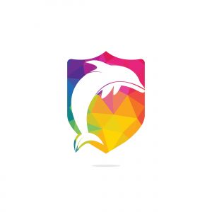 Dolphin vector logo design. Creative dolphin icon vector design template.	