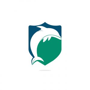 Dolphin vector logo design. Creative dolphin icon vector design template.	