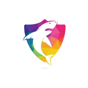 Shark vector logo design. Creative shark icon vector design template.	