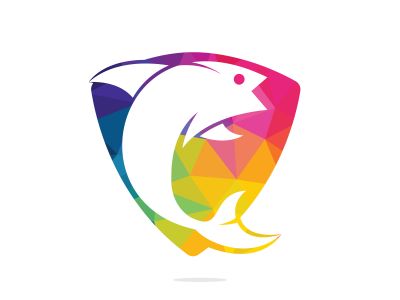 Fish vector logo design. Fishing logo concept.	