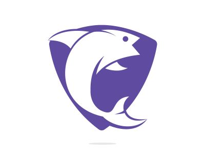 Fish vector logo design. Fishing logo concept.	