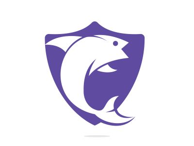 Fish vector logo design. Fishing logo concept.	