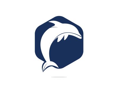 Dolphin vector logo design. Creative dolphin icon vector design template.	