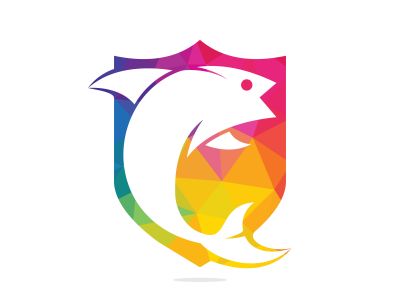 Fish vector logo design. Fishing logo concept.	