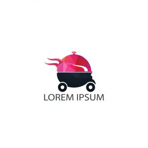 Food delivery logo design. Fast delivery service sign. Delivery logo online food ordering restaurant.	