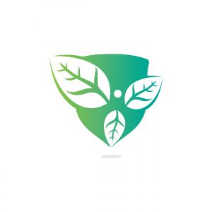 Healthy man and leaves figure vector logo design. Ecological and biological product concept sign. Ecology symbol. Human character icon. Logo for spa, healthy, nature and etc.	