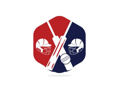 Cricket Team vector logo design. Cricket championship logo. modern sport emblem. vector illustration.	