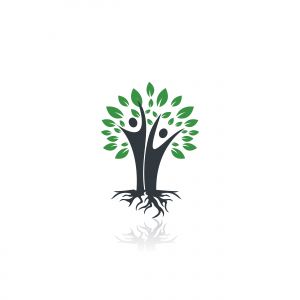 Family Tree And Roots Logo Design. Family Tree Symbol Icon Logo Design	