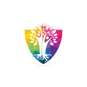 Family Tree And Roots Logo Design. Family Tree Symbol Icon Logo Design	