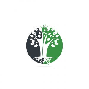 Family Tree And Roots Logo Design. Family Tree Symbol Icon Logo Design	