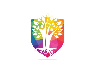 Family Tree And Roots Logo Design. Family Tree Symbol Icon Logo Design	