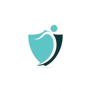 Human character logo sign Health care logo sign. Fun people Healthy Life Logo template vector icon.	