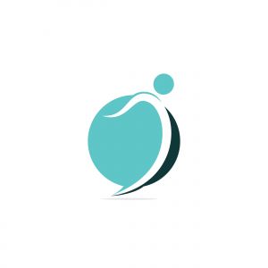 Human character logo sign Health care logo sign. Fun people Healthy Life Logo template vector icon.	