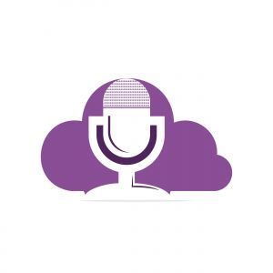 Vector podcast and map pointer logo combination. Music and gps locator symbol or icon. Unique sound and pin logotype design template.