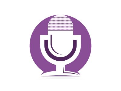 	 Music records logo design. microphone icon symbol design.	