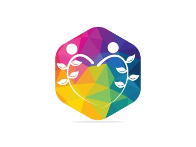 Healthy people vector logo design. People tree eco and bio icon human character icon nature care symbol.