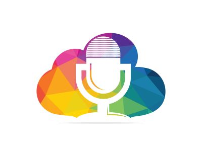 	 Music records logo design. microphone icon symbol design.	