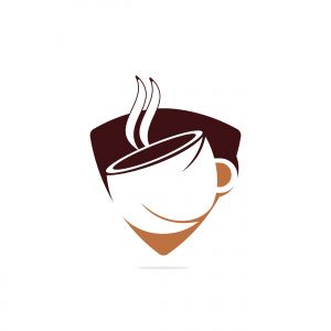 Coffee cafe vector logo design. Unique coffee cup icon logo template.	