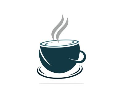 Coffee cafe vector logo design. Unique coffee cup icon logo template.	