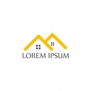 Real estate logo design. Logo symbol or icon for real estates or building construction business.	