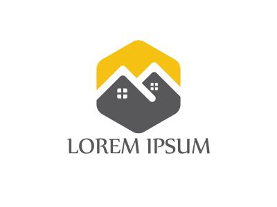 Real estate logo design. Logo symbol or icon for real estates or building construction business.	