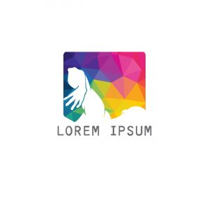 Swimming Logo. Swimmer icon with caption. Swimming or Swimmer Logo. Vector illustration	