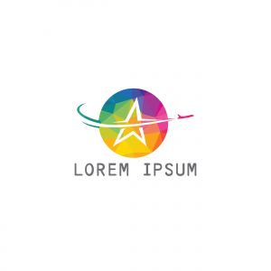 Airplane logo. travel logo design. Plane logo. Creative logo.	