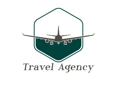 Flying airplane logo design. Travel and tour sign.	