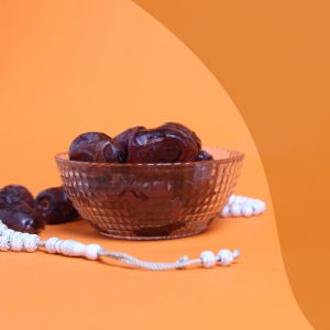 Ramadan Mubarak ,Poster, Flyer, Brochure, Design photography on orange background.