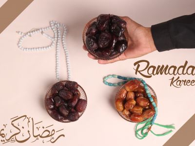 Ramadan Mubarak ,Poster, Flyer, Brochure, Design photography on light pink background.