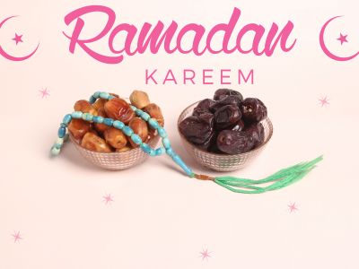 Ramadan Mubarak ,Poster, Flyer, Brochure, Design photography on orange background.
