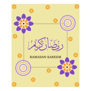 Ramadan Mubarak ,Poster, Flyer, Brochure, Design photography on orange background.