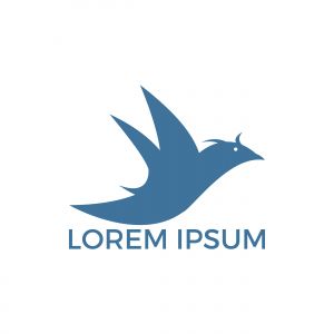 Bird logo design. Animal Bird sign. Peace symbol Vector logo.	