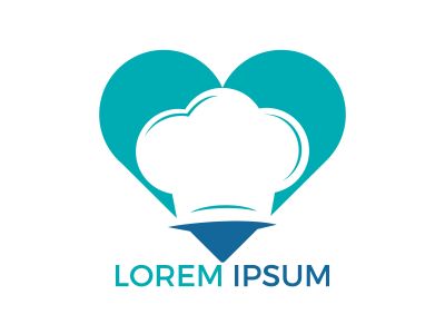 Chef logo design. Cook hat icon. Vector symbol for menu restaurant cafe bistro.	