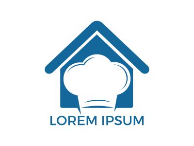 Chef logo design. Cook hat icon. Vector symbol for menu restaurant cafe bistro.	