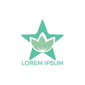 Star spa logo lotus wellness salon and business spa logo. Business spa logo massage healthy design template concept.	