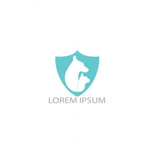 Pet care clinic logo design. Cat and Dog icon design. Vector logo for veterinary clinic.logo for a pet shop.	