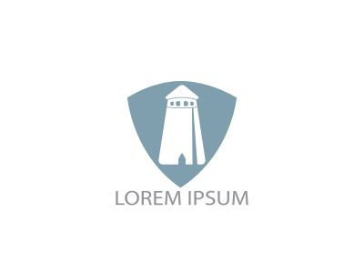 Castle vector logo design. Castle Tower logo Template Vector.	