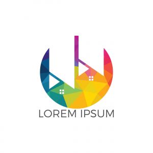 Real estate logo design. Logo symbol or icon for real estates or building construction business.	