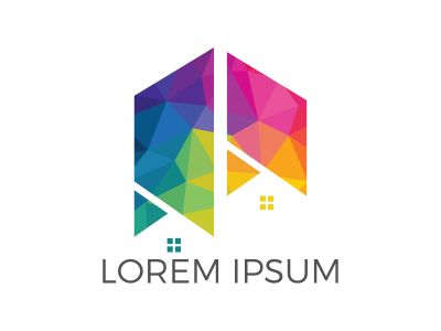 Real estate logo design. Logo symbol or icon for real estates or building construction business.	