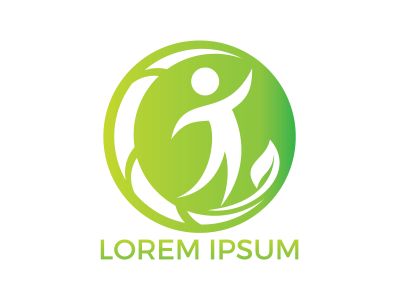 Human Health logo design. Healthcare vector logo concept illustration. Logo design template for clinic, hospital, medical center, doctor and etc.	