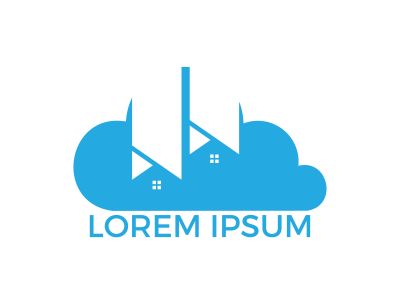 Modern cloud home vector design. Cloud storage home vector logo.	