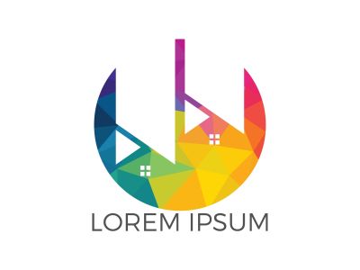 Real estate logo design. Logo symbol or icon for real estates or building construction business.	