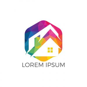 Real estate logo design. Logo symbol or icon for real estates or building construction business.	