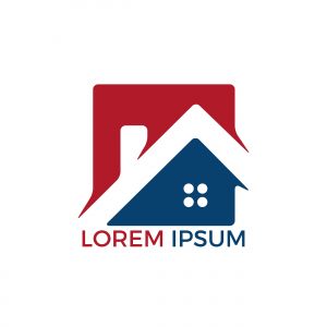 Real estate logo design. Logo symbol or icon for real estates or building construction business.	