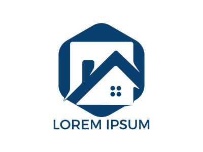 Real estate logo design. Logo symbol or icon for real estates or building construction business.	