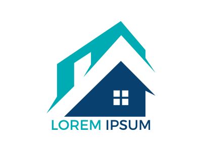 Real estate logo design. Logo symbol or icon for real estates or building construction business.	