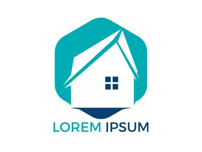 Real estate logo design. Logo symbol or icon for real estates or building construction business.	