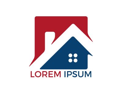 Real estate logo design. Logo symbol or icon for real estates or building construction business.	